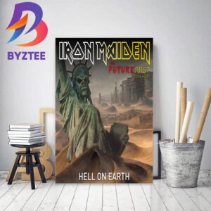 Iron Maiden Poster For Hell On Earth In The Future Past Tour 2023 Home Decor Poster Canvas