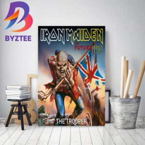 Iron Maiden Poster For The Trooper In The Future Past Tour 2023 Home Decor Poster Canvas