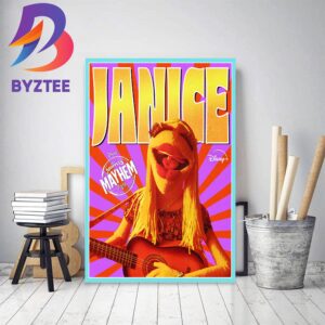 Janice In The Muppets Mayhem Of Disney Home Decor Poster Canvas