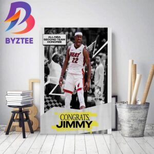 Jimmy Butler Is NBA All-NBA Second Team Of Miami Heat Home Decor Poster Canvas