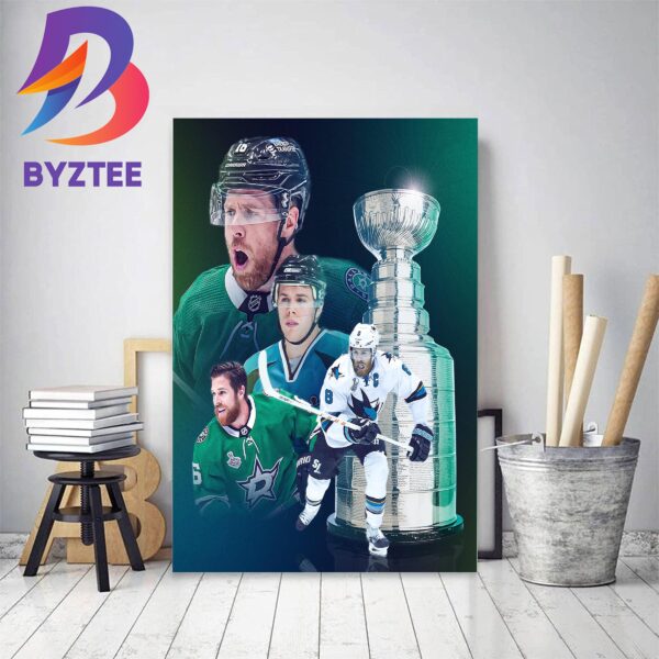 Joe Pavelski With First Stanley Cup Home Decor Poster Canvas