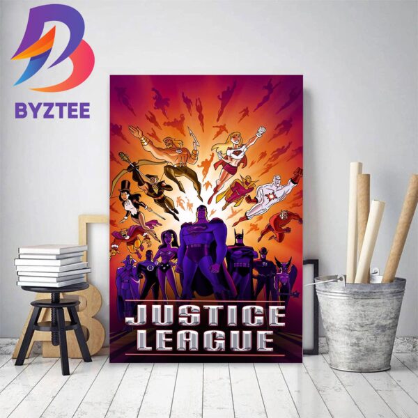 Justice League Unlimited New Poster Home Decor Poster Canvas