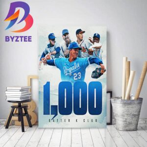 Kansas City Royals Zack Greinke 1000 Batter K Club Home Decor Poster Canvas
