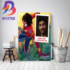 Karan Soni Is Spider Man India In Spider Man Across The Spider Verse Decor Poster Canvas