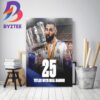 Karim Benzema Is The King Of Real Madrid With 25 Trophies Decor Poster Canvas