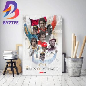 Kings Of Monaco For F1 Monaco GP Home Decor Poster Canvas