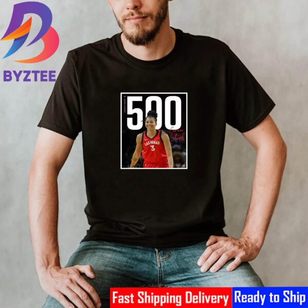 Las Vegas Aces Candace Parker 500 Career Steals In WNBA Shirt