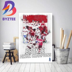 Latvian Ice Hockey Take The Bronze Medal 2023 IIHF Worlds Hockey Home Decor Poster Canvas