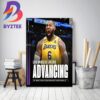 Los Angeles Lakers Advance To The 2023 NBA Western Conference Semifinals Home Decor Poster Canvas