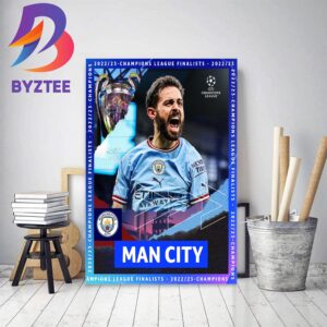 Manchester City Are In The 2022-23 UEFA Champions League Final Home Decor Poster Canvas