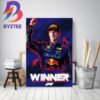 Max Verstappen Won Back-to-Back Races In Miami GP F1 Decor Poster Canvas