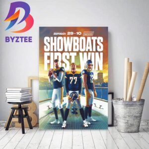Memphis Showboats First Win Of The Season Decor Poster Canvas