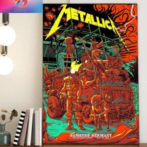 Metallica Poster M72 World Tour No Repeat Weekend In Hamburg Germany Home Decor Poster Canvas