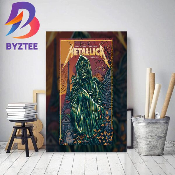 Metallica Stade de France M72 World Tour No Repeat Weekend Paris Home Decor Poster Canvas