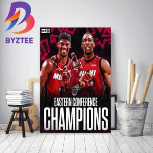 Miami Heat Are Champions 2023 NBA Eastern Conference Champions Decor Poster Canvas
