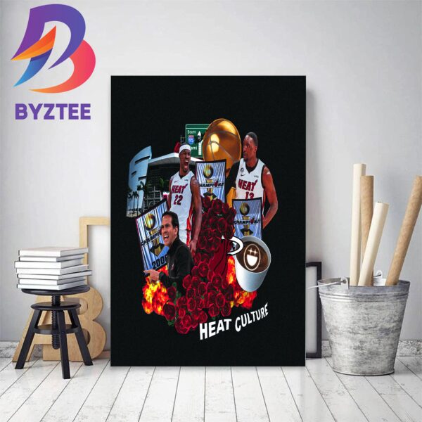 Miami Heat Is The First Play-In Team To Make The NBA Finals Decor Poster Canvas