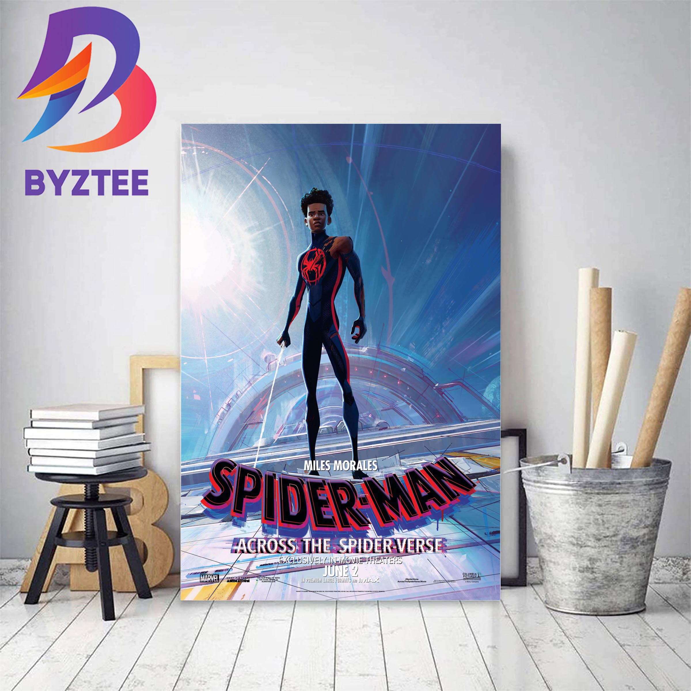 Spider Man Across The Spider-Verse Home Decor Poster Canvas