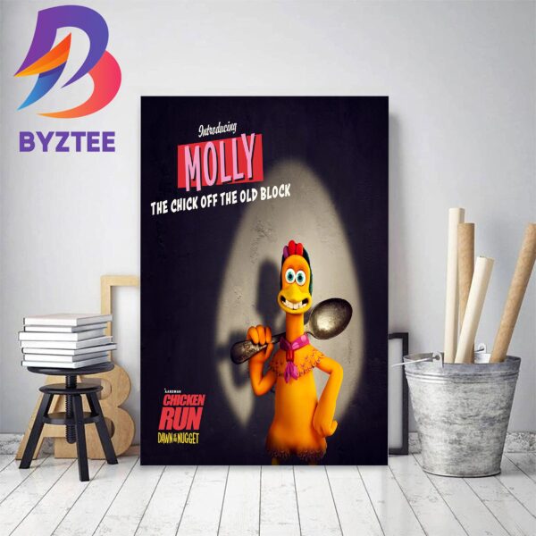 Molly Voiced By Bella Ramsey In Chicken Run Dawn Of The Nugget Home Decor Poster Canvas