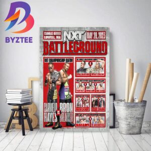 NXT Battleground 2023 Full Match Card Home Decor Poster Canvas