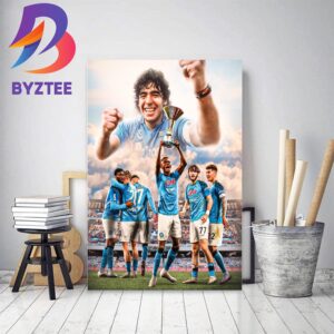 Napoli Are Serie A Champions After 33 Years Home Decor Poster Canvas