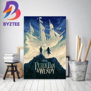 New Art Inspired By Peter Pan And Wendy Poster Home Decor Poster Canvas