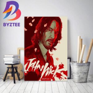 New Poster For John Wick Chapter 4 Home Decor Poster Canvas