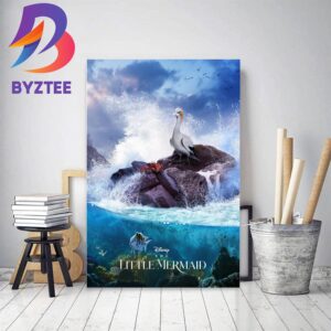 New Poster Of Flounder Sebastian And Scuttle In The Little Mermaid Home Decor Poster Canvas