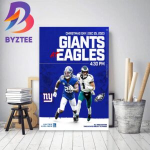 New York Giants Vs Philadelphia Eagles For Christmas Day In 2023 NFL Schedule Release Home Decor Poster Canvas