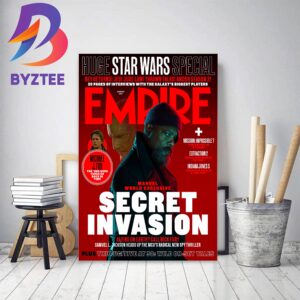 Nick Fury On Empire Magazine Cover For Secret Invasion Of Marvel Studios Home Decor Poster Canvas