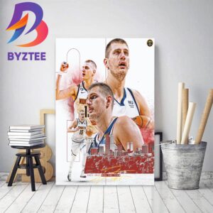 Nikola Jokic 2022 2023 NBA 2nd Team Of Denver Nuggets Home Decor Poster Canvas