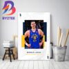 Stephen Curry Is The Kareem Abdul-Jabbar Trophy 2022-23 NBA Social Justice Champion Home Decor Poster Canvas