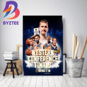 Nuggets Nation Western Conference Finals Denver Nuggets 2023 NBA Playoffs Home Decor Poster Canvas