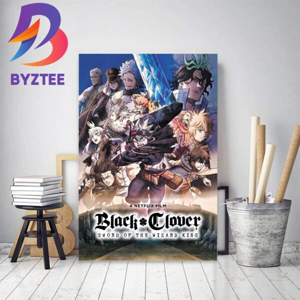 Official Poster For Black Clover Sword Of The Wizard King Home Decor Poster Canvas