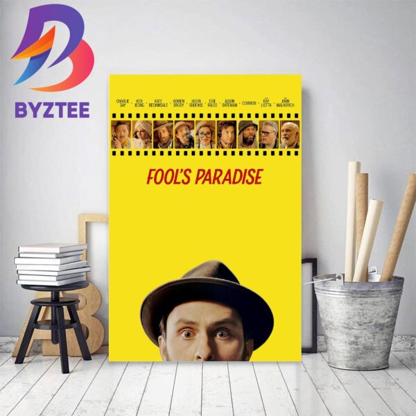 Official Poster For Fools Paradise Of Charlie Day Home Decor Poster Canvas