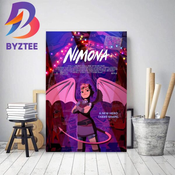 Official Poster For Nimona Home Decor Poster Canvas