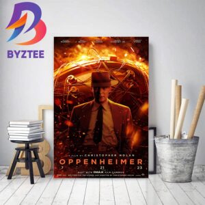 Official Poster For Oppenheimer Of Christopher Nolan Home Decor Poster Canvas