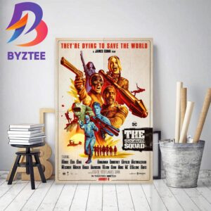 Official Poster For The Suicide Squad Of DC Comics Decor Poster Canvas