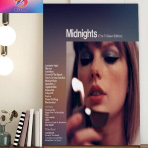 Official Poster Midnights Til Dawn Edition Deluxe Album Of Taylor Swift Home Decor Poster Canvas