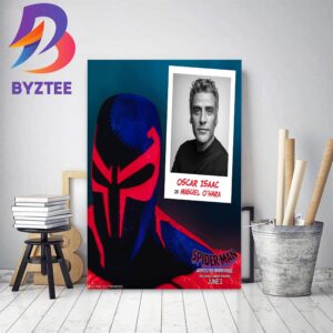 Oscar Isaac Is Miguel O Hara In Spider Man Across The Spider Verse Decor Poster Canvas