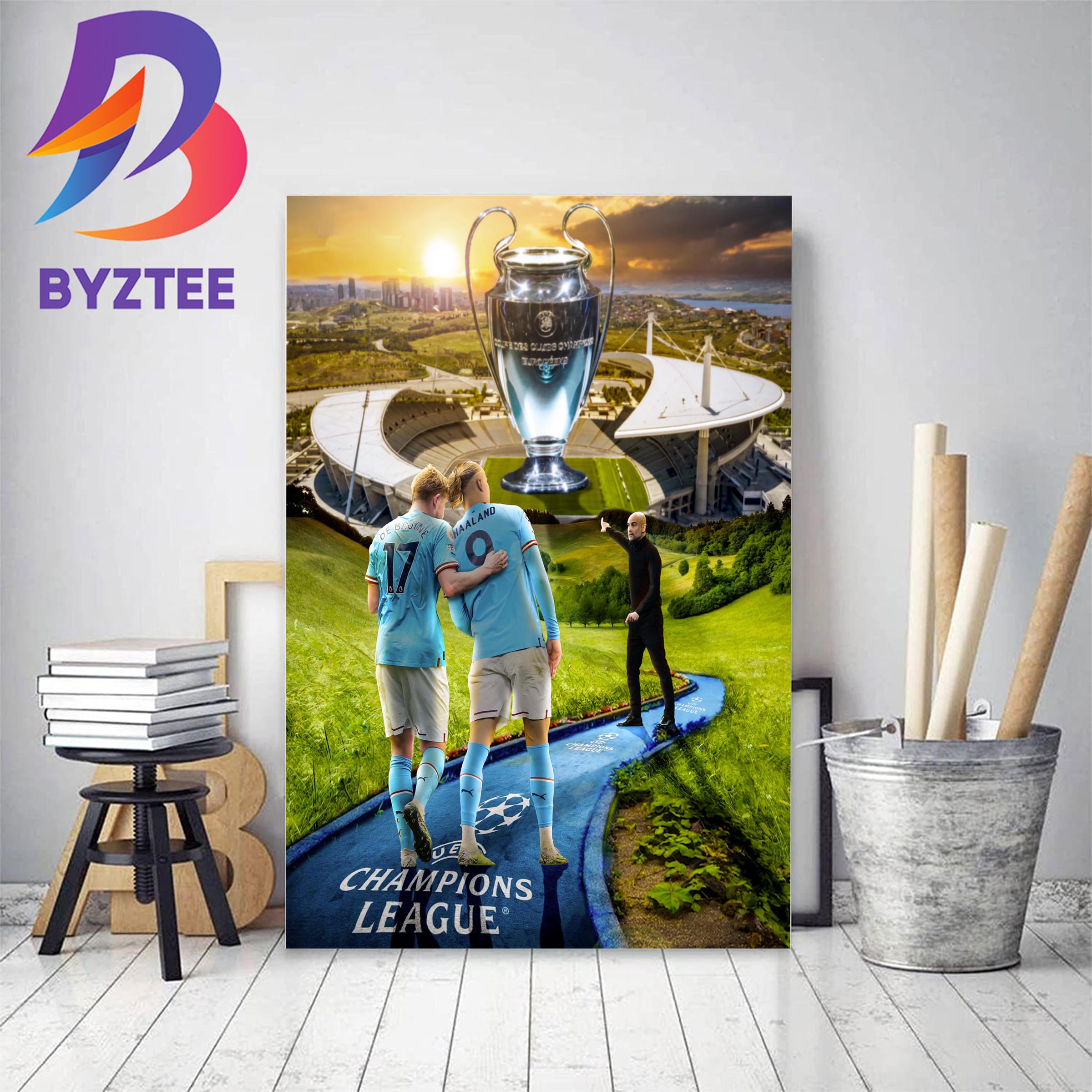 2022-23 UEFA Champions League Final Are Manchester City Vs Inter Milan At  Istanbul Home Decor Poster Canvas - Byztee