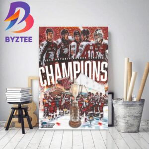 Peterborough Petes Are 2023 Ontario Hockey League Champions Home Decor Poster Canvas