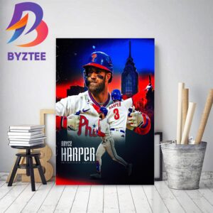 Philadelphia Phillies Bryce Harper Is Back In MLB Home Decor Poster Canvas