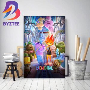 Pixars Elemental Official New Poster Home Decor Poster Canvas