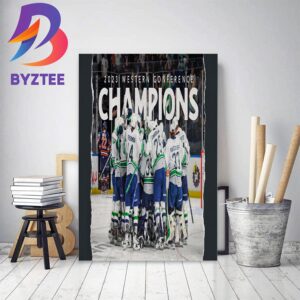 Seattle Thunderbirds 2023 Western Conference Champions Home Decor Poster Canvas