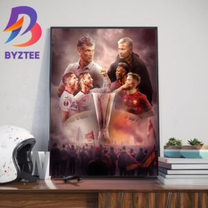 Sevilla Vs AS Roma For The 2022 2023 UEFA Europa League Home Decor Poster Canvas