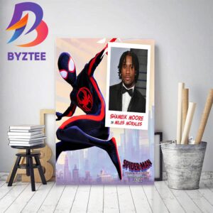 Shameik Moore Is Miles Morales In Spider Man Across The Spider Verse Decor Poster Canvas