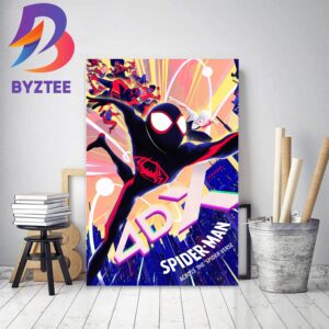 Spider Man Across The Spider Verse 4DX Poster Home Decor Poster Canvas