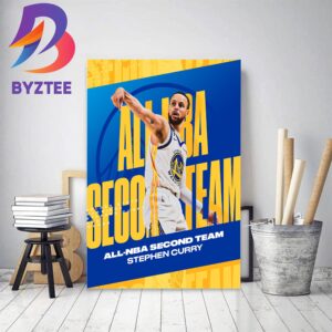 Stephen Curry Is NBA All-NBA Second Team Of Golden State Warriors Home Decor Poster Canvas