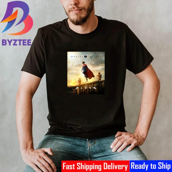Supergirl In The Flash Worlds Collide New Poster Movie Unisex T-Shirt