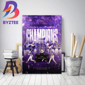 TCU Horned Frogs Baseball Are 2023 Big 12 Tournament Champions Home Decor Poster Canvas